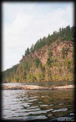 Lake Agnes cliffs