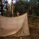 Does anyone remember canvas tents?<br>This one was rented from Canadian Waters in 1971.