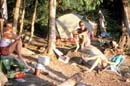 The sandy beach site, July 89