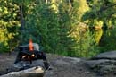 Fire at Little Caribou Lake campsite, 6/29/07