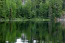 Green reflections on East Twin Lake, June 29, 2008