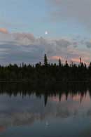 Moon rising over Ham Lake, 6/23/10