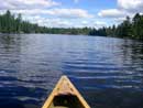 On Hegman Lake heading for the pictos.  July 3, 2008