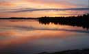 Sunset over Fourtown Lake.