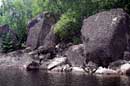 Rocks on Hegman Lake, July 3, 2008