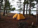 Sturgeon Lake sand spit camp