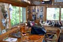 Sig Olson's writing shack in Ely.  It is left exactly the way it was the day he died, with the same paper in the typewriter.