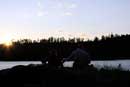 Father-son evening toast - Agnes Lake