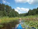 Small river which joins Trout Lake and Little Trout Lake, BWCAW, August of 2011.