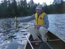 Spartan1's first catch on a trip with Spartan2. (the little pike was released.)  September 6, 2011