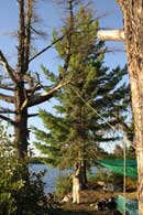 Kawasachong Lake campsite   September 7, 2011