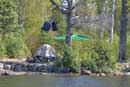 Campsite on Kawasachong Lake, September 8, 2011