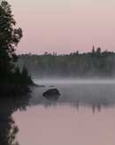 Dawn light (6:36 AM) on Kawishiwi Lake, September 10, 2011