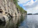 Cliffs on Quetico Lake, September 2012.