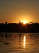 Sunset on Sawbill Lake, 9/10/12