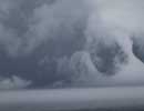 "Cloud show" as storm blows in over Lake Superior, Cliff Dweller Inn on the Lake, Tofte, May 31, 2013.