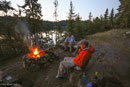 Relaxing in camp, Emerald Lake.