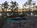 Sleeping on the rocks Oct 2015.