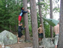 Standard tarp rigging session, 1C1, Pickerel