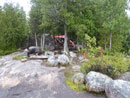 Camp at Sue Falls pinch point.