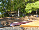 Primo campsite on Cirrus Lake