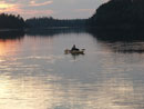 Jimbo?s son fishing into twilight - Buckingham Lake - 2013