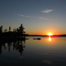 Sunset on Brent Lake