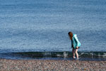 Searching for interesting rocks in Lake Superior.