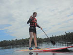 Trying out the SUP on Poplar Lake