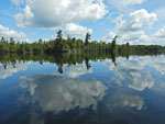 Paddle on Poplar Lake en route to Trail Center.