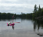 Floating on Poplar Lake