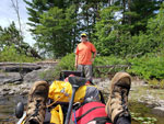 Wally 13 nixes a campsite prospect while Jimbo relaxes.