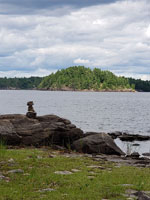 Lonely Inukshuk