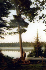 Spartan1 on the last morning of 22-day BWCA trip, 1992.   Caribou Lake.