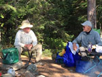 Mpeebles & MagicPaddler in camp
