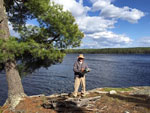 MagicPaddler at Veron Lake Island Campsite.
