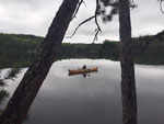 Mpeebles fishing in the rain