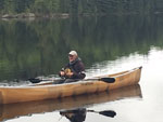 MPeebles during wet day on Dore Lake