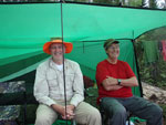 A soggy day in Opasquia with Jimbo?s laundry.
