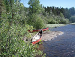 2 of the 3 canoes that visited Opasquia in 2014