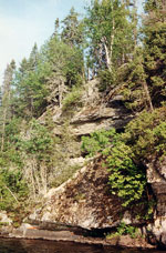 Cliffs on Frost Lake, 1992.