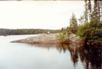 My sitting rock in Cherokee Lake, 1992