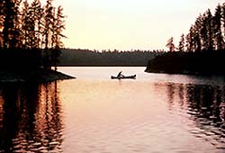 Paddling in Quetico