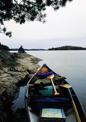 Canoe in Quetico